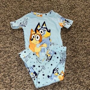 Kids Cartoon Pajama Set - Blue and Orange